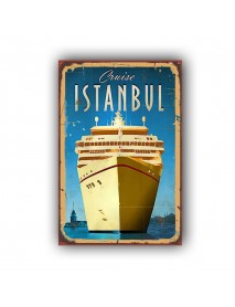 CRUISE ISTANBUL AHŞAP POSTER 20x30cm  - 01