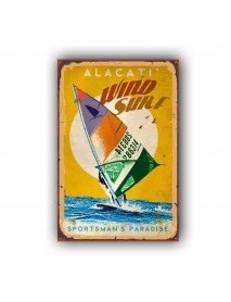 WIND SURF AHŞAP POSTER 20x30cm  - 19