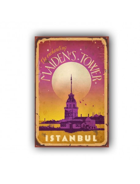 MAIDEN'S TOWER AHŞAP POSTER 20x30cm  - 44