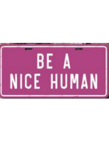 BE A NICE HUMAN AHŞAP PLAKA POSTER - 49