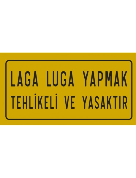 LAGA LUGA AHŞAP PLAKA POSTER - 90