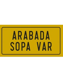 ARABADA SOPA VAR AHŞAP PLAKA POSTER - 67