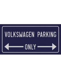 VOLKSWAGEN PARKING ONLY AHŞAP PLAKA POSTER - 66