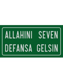 ALLAHINI SEVEN DEFANSA GELSİNAHŞAP PLAKA POSTER - 58