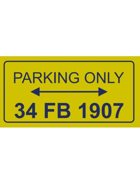 FB PARK ONLY AHŞAP PLAKA POSTER - 56