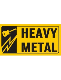 HEAVY METAL AHŞAP PLAKA POSTER - 08