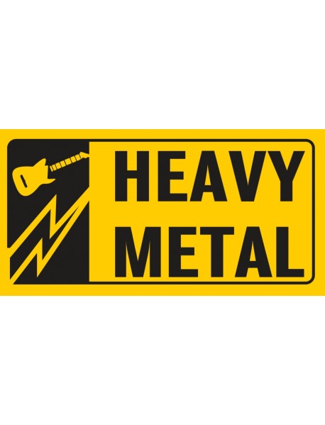 HEAVY METAL AHŞAP PLAKA POSTER - 08