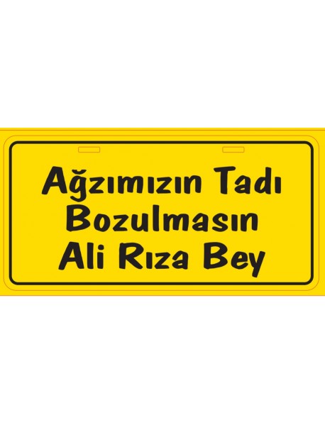 AĞZIMIN TADI BOULMASIN AHŞAP PLAKA POSTER - 06