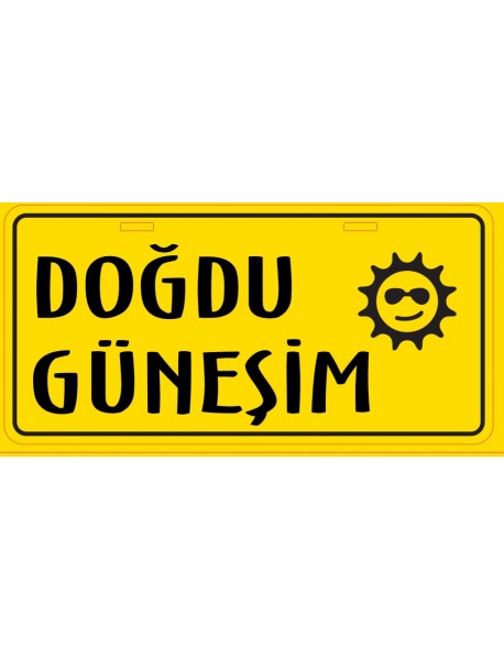 DOĞDU GÜNEŞİM AHŞAP PLAKA POSTER - 12