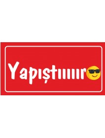 YAPIŞTIIR AHŞAP PLAKA POSTER - 24