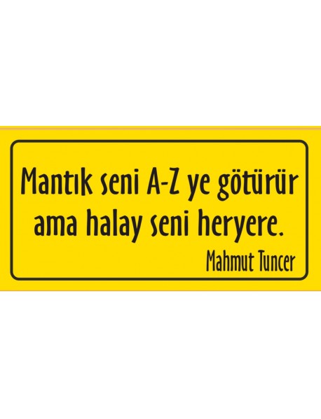 MANTIK AHŞAP PLAKA POSTER - 31