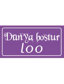 DÜNYA BOŞTUR LO AHŞAP PLAKA POSTER - 33