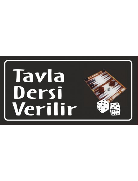 TAVLA DERSİ AHŞAP PLAKA POSTER - 36