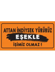 ATTAN İNDİYSEK AHŞAP PLAKA POSTER - 54