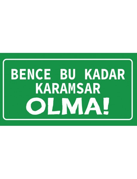 KARAMSAR OLMA AHŞAP PLAKA POSTER - 85