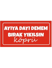 AYIYA DAYI YEMEM AHŞAP PLAKA POSTER - 02