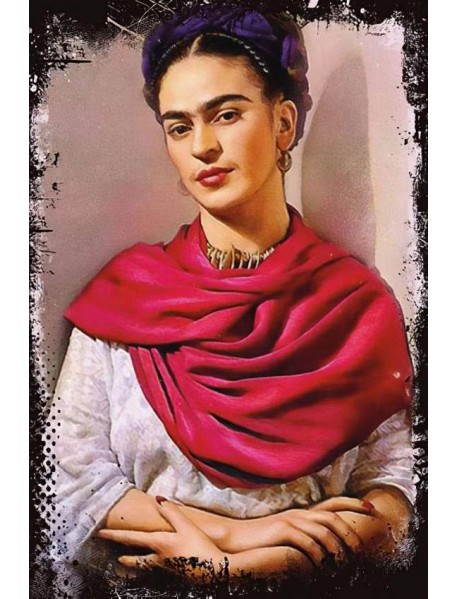 FRİDA KAHLO 2 AHŞAP POSTER 20x30cm  - 70