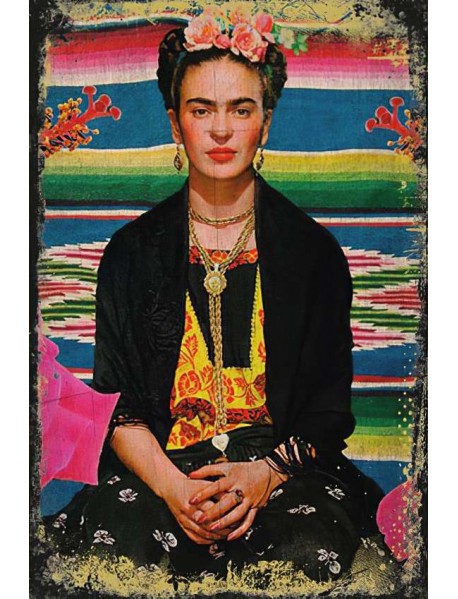 FRİDA KAHLO 4 AHŞAP POSTER 20x30cm  - 93