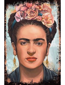 FRİDA KAHLO 3 AHŞAP POSTER 20x30cm  - 32