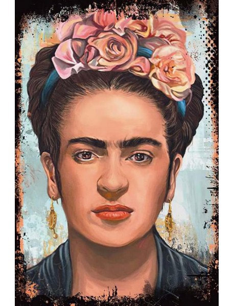 FRİDA KAHLO 3 AHŞAP POSTER 20x30cm  - 32