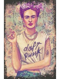 FRİDA KAHLO DAFT PUNK AHŞAP POSTER 20x30cm  - 16