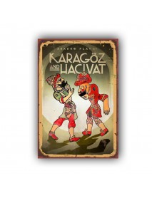 KARAGÖZ AND HACIVAT AHŞAP POSTER 20x30cm  - 50