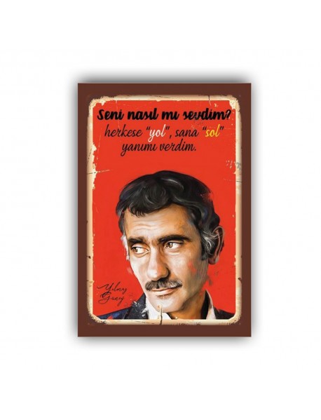 YILMAZ GÜNEY 13 AHŞAP POSTER 20x30cm  - 30