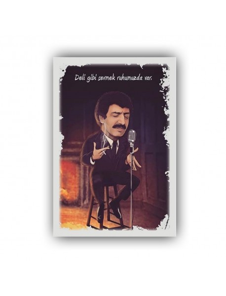 DELİ GİBİ SEVMEK 2 AHŞAP POSTER 20x30cm  - 55