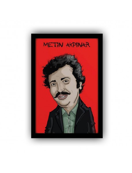 METİN AKPINAR 2 AHŞAP POSTER 20x30cm  - 63