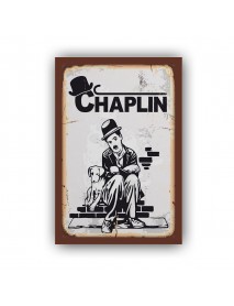 CHAPLIN 8 AHŞAP POSTER 20x30cm  - 90