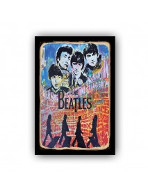 THE BEATLES 7 AHŞAP POSTER 20x30cm  - 48