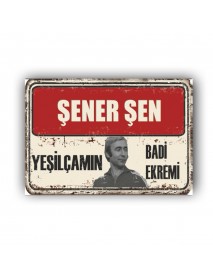 ŞENER ŞEN 4 AHŞAP POSTER 20x30cm  - 39