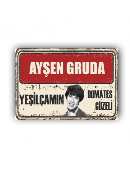 AYŞEN GRUDA 3 AHŞAP POSTER 20x30cm  - 40