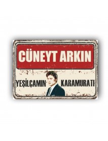 CÜNEYT ARKIN 6 AHŞAP POSTER 20x30cm  - 41