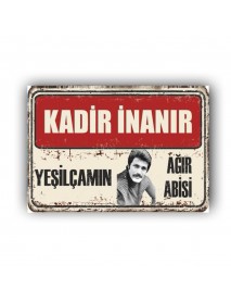 KADİR İNANIR 4 AHŞAP POSTER 20x30cm  - 44