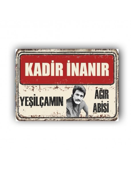 KADİR İNANIR 4 AHŞAP POSTER 20x30cm  - 44