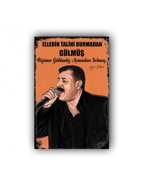 AZER BÜLBÜL 14 AHŞAP POSTER 20x30cm  - 19