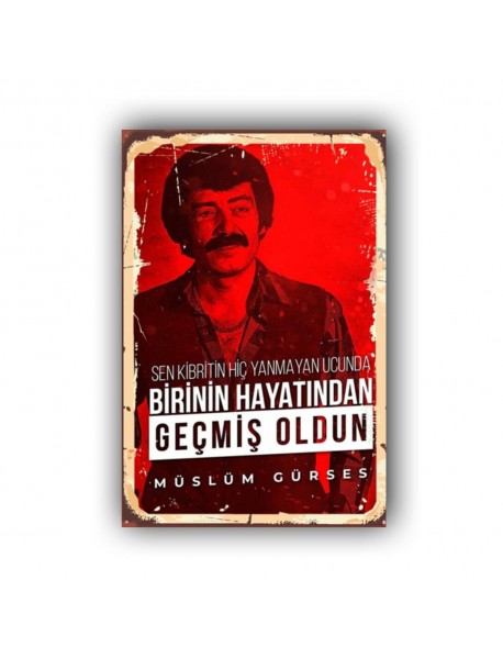 GEÇMİŞ OLDUN AHŞAP POSTER 20x30cm  - 23