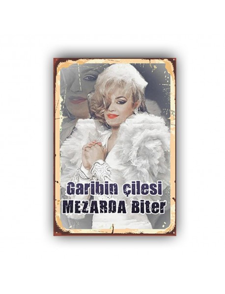 GARİBİN ÇİLESİ 2 AHŞAP POSTER 20x30cm  - 45