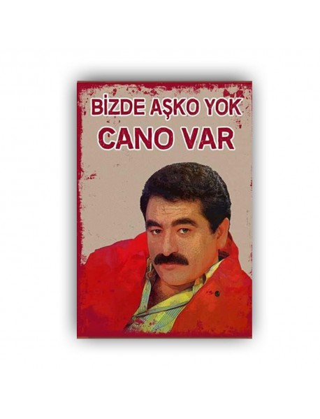 BİZDE AŞKO YOK AHŞAP POSTER 20x30cm  - 10