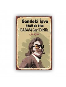 CEM KARACA 8 AHŞAP POSTER 20x30cm  - 77