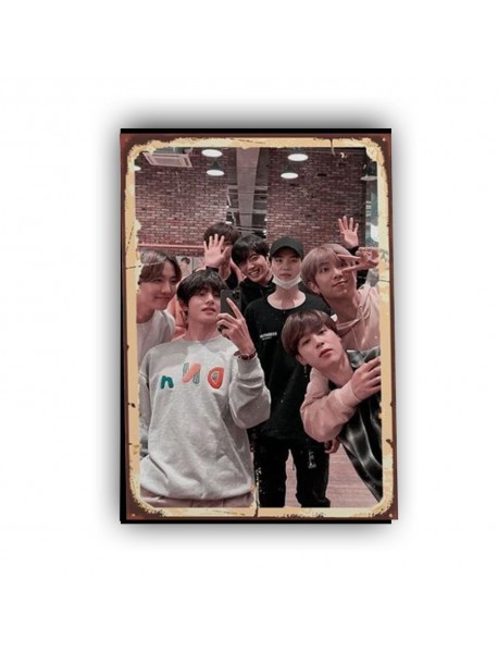 BTS 6 AHŞAP POSTER 20x30cm  - 58