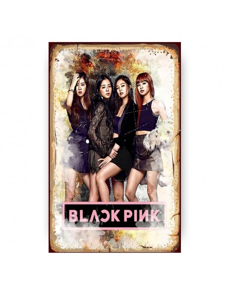 BLACK PINK 3 AHŞAP POSTER 20x30cm  - 99