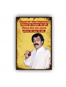 HAYAT BİR KÖŞE KAPMACA 2 AHŞAP POSTER 20x30cm  - 21