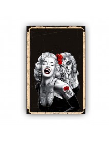 MARILYN MONROE 12 AHŞAP POSTER 20x30cm  - 48