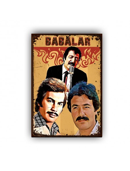 BABALAR AHŞAP POSTER 20x30cm  - 48