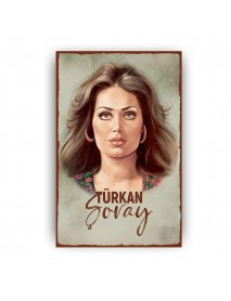 TÜRKAN ŞORAY 21 AHŞAP POSTER 20x30cm  - 70