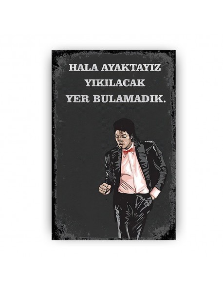 HALA AYAKTAYIZ AHŞAP POSTER 20x30cm  - 88