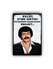 EVLAT, ETME SIRTINI AHŞAP POSTER 20x30cm  - 67