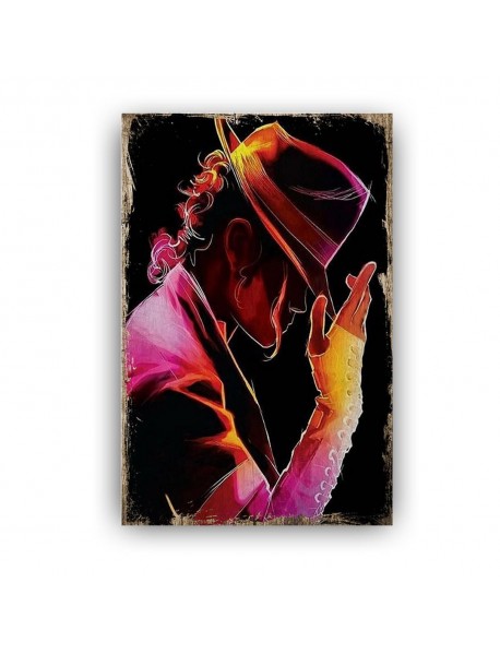 MICHAEL JACKSON 10 AHŞAP POSTER 20x30cm  - 47